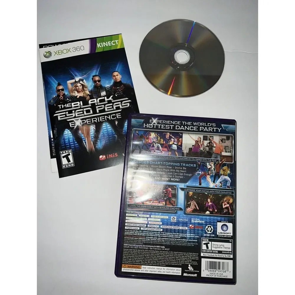 Black Eyed Peas Experience Microsoft Xbox 360 Game